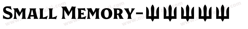Small Memory字体转换